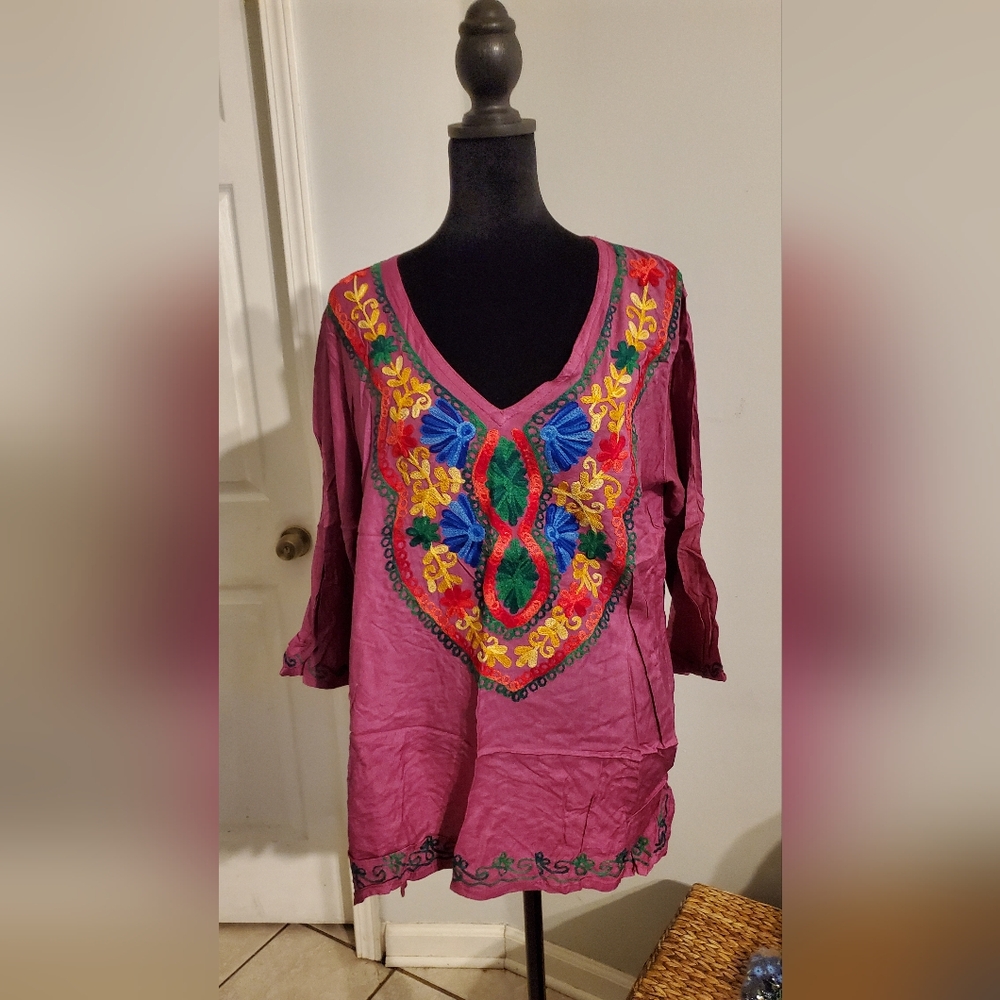 Mexican Blouses For Women Mexican Embroidered Tops For Women Mexican